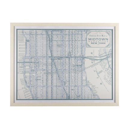 Manhattan Map Wall Art